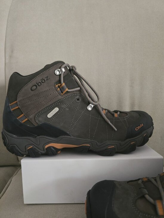 Oboz Bridger Mid Waterproof Hiking Outdoor Boots Mens 13 Shoes Leather B-Dry